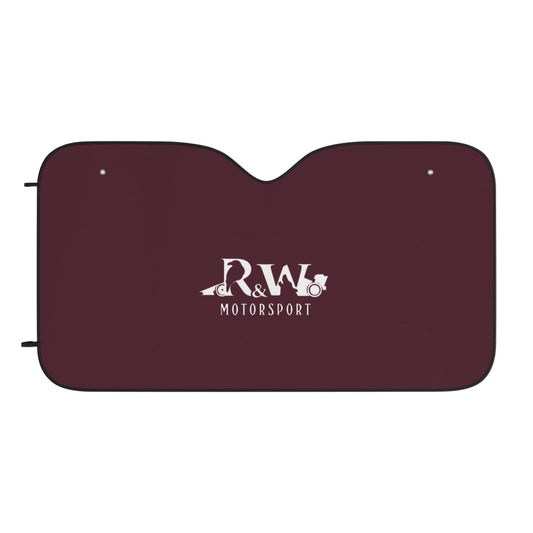 R&W Motorsport Car Sun Shade — Wine