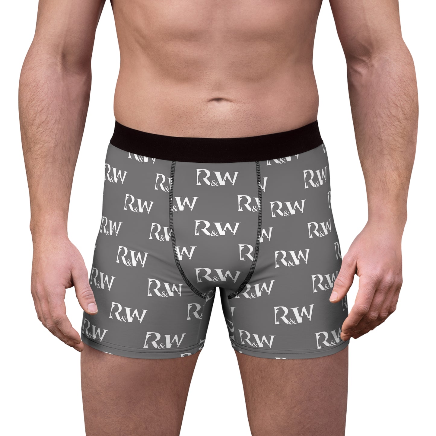 Men's Pattern Boxer Briefs —Asphalt Grey Men’s Underwear