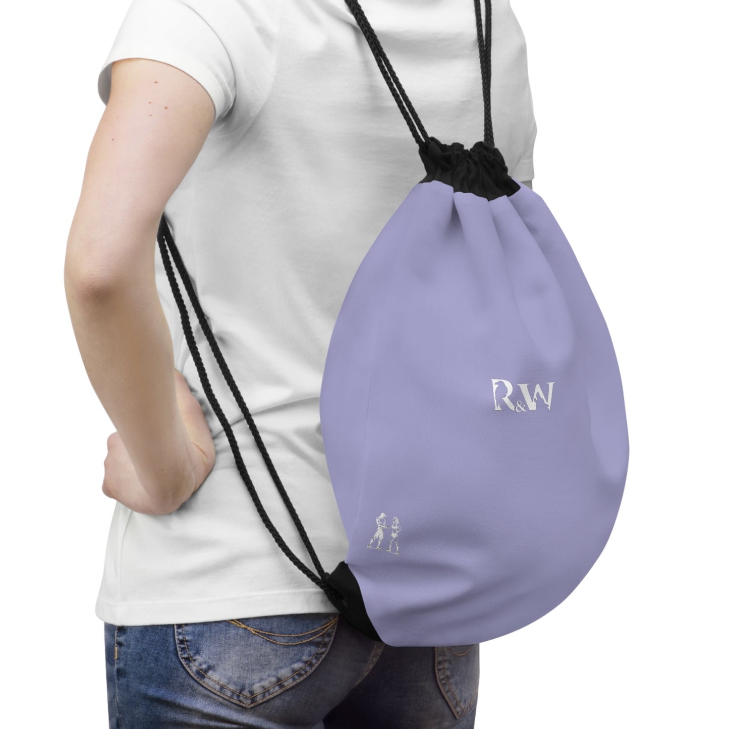 Monogram Drawstring Bag — Minimalist Amore I Gym Sack