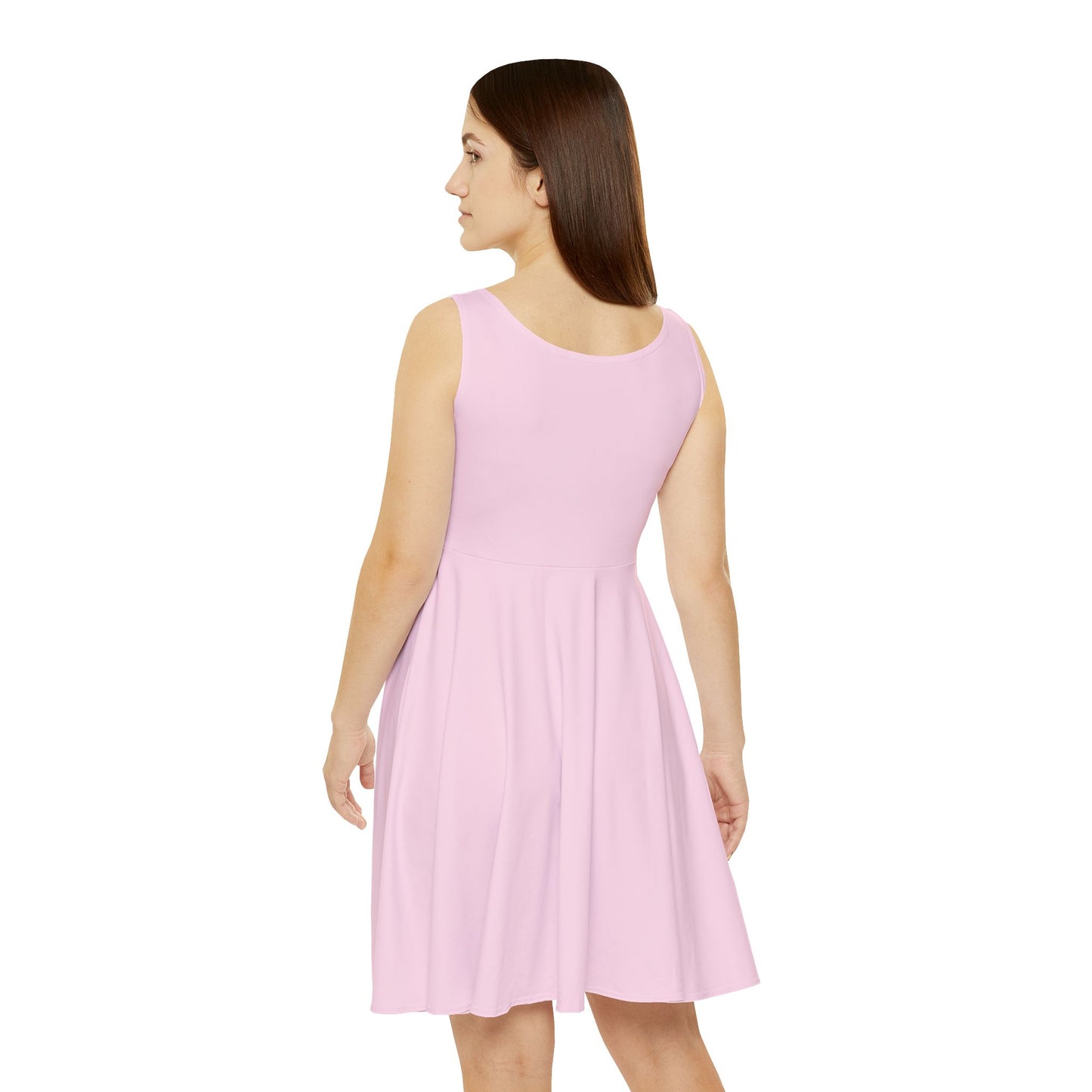 Performance Pink Women's Skater Dress — Classic Scoop Neck A-Line Summer Dress
