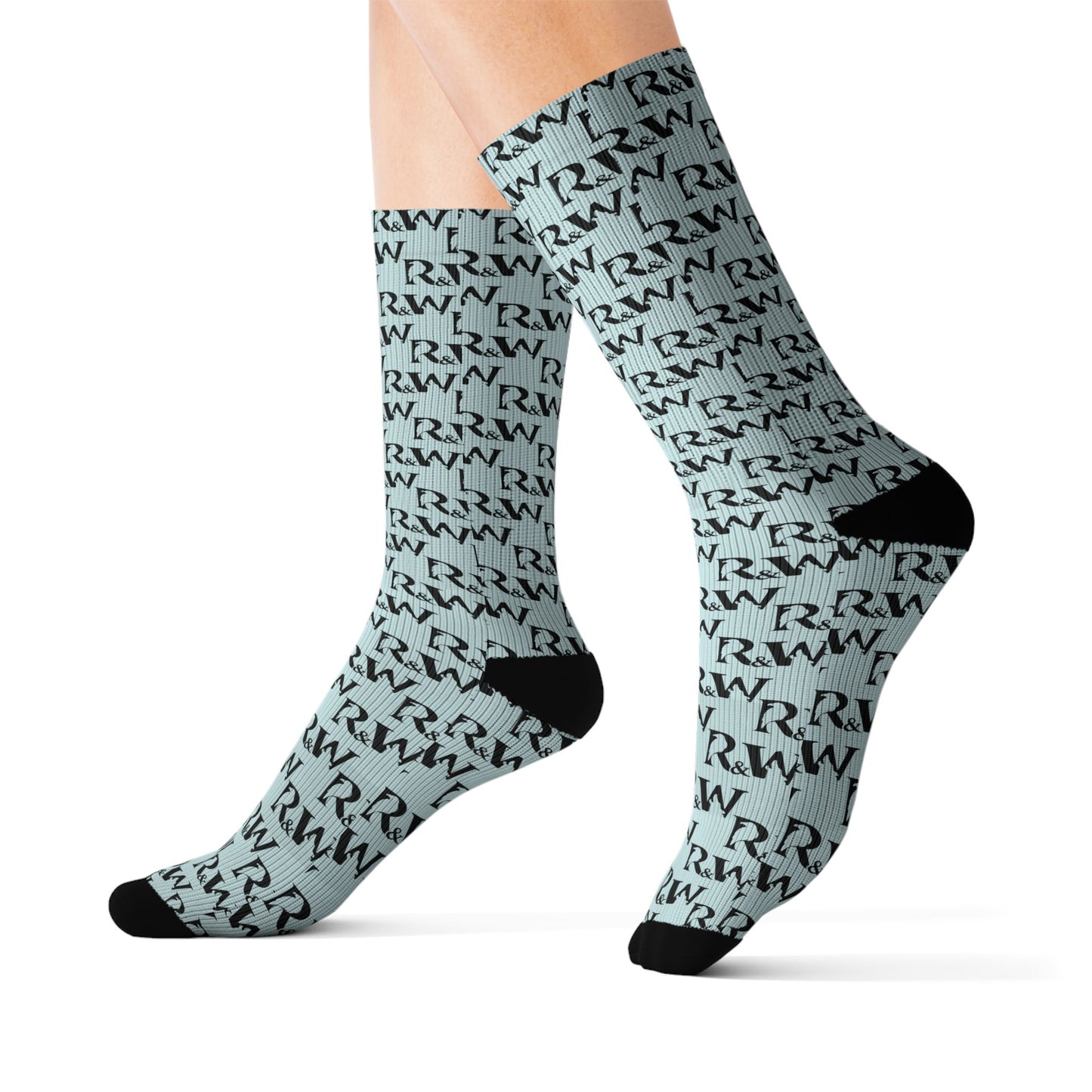 Monogram Pattern Socks — Horizon Crew Socks