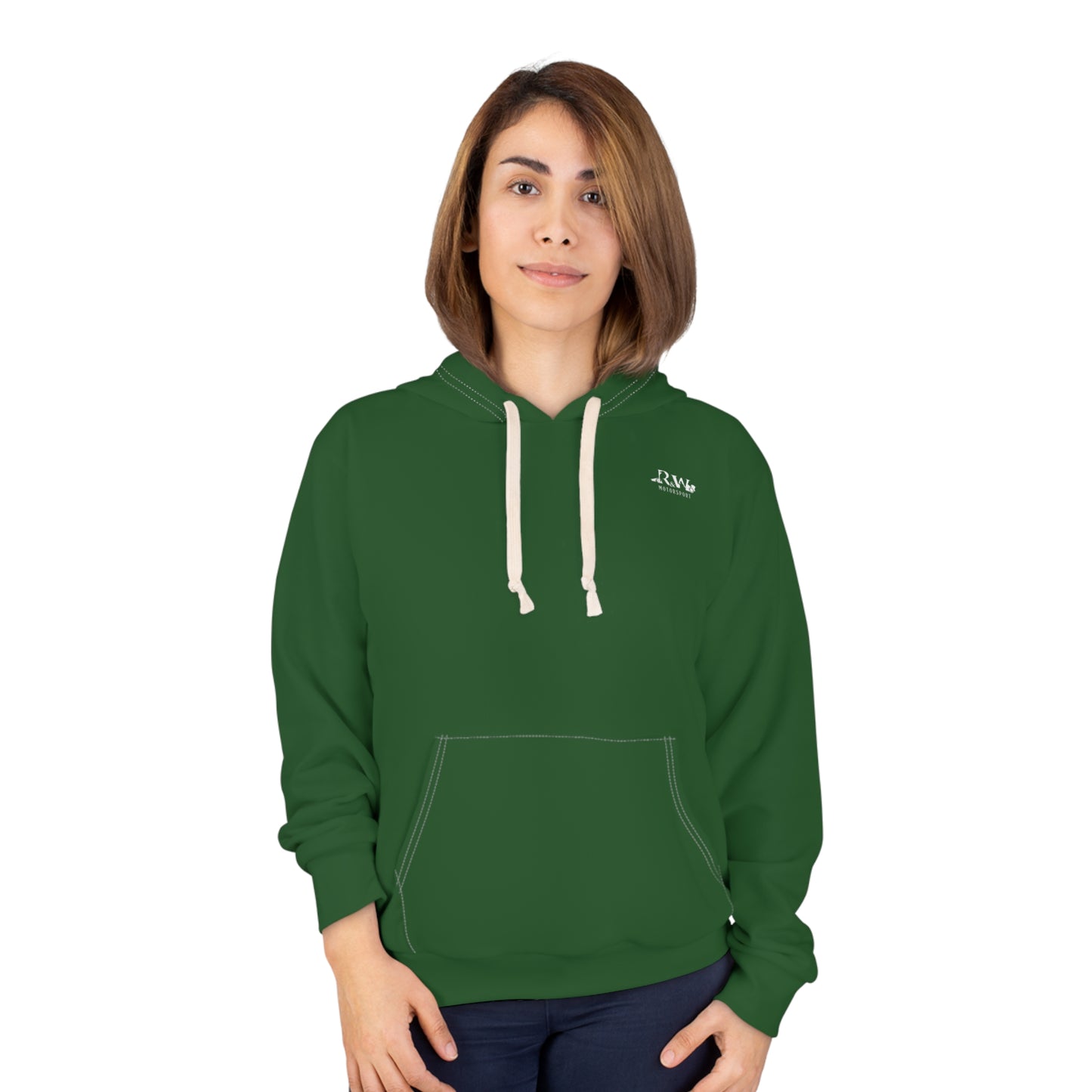 R&W Motorsport Minimalist Logo Hoodie (Verde Valiosa)