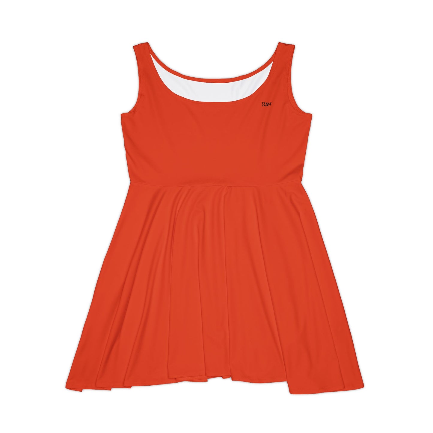 Rojo Rugiente I Women's Skater Dress — Classic Scoop Neck A-Line Summer Dress