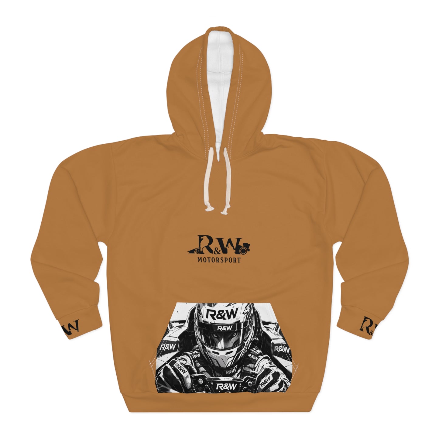 R&W Motorsport Hoodie — R&W 'Vision of the Raven, Power of the Wolf' Racing Pullover (Cuero Cómodo)