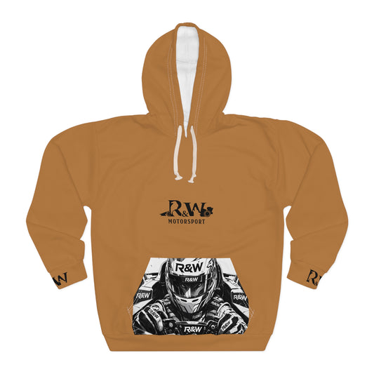 R&W Motorsport Hoodie — R&W 'Vision of the Raven, Power of the Wolf' Racing Pullover (Cuero Cómodo)