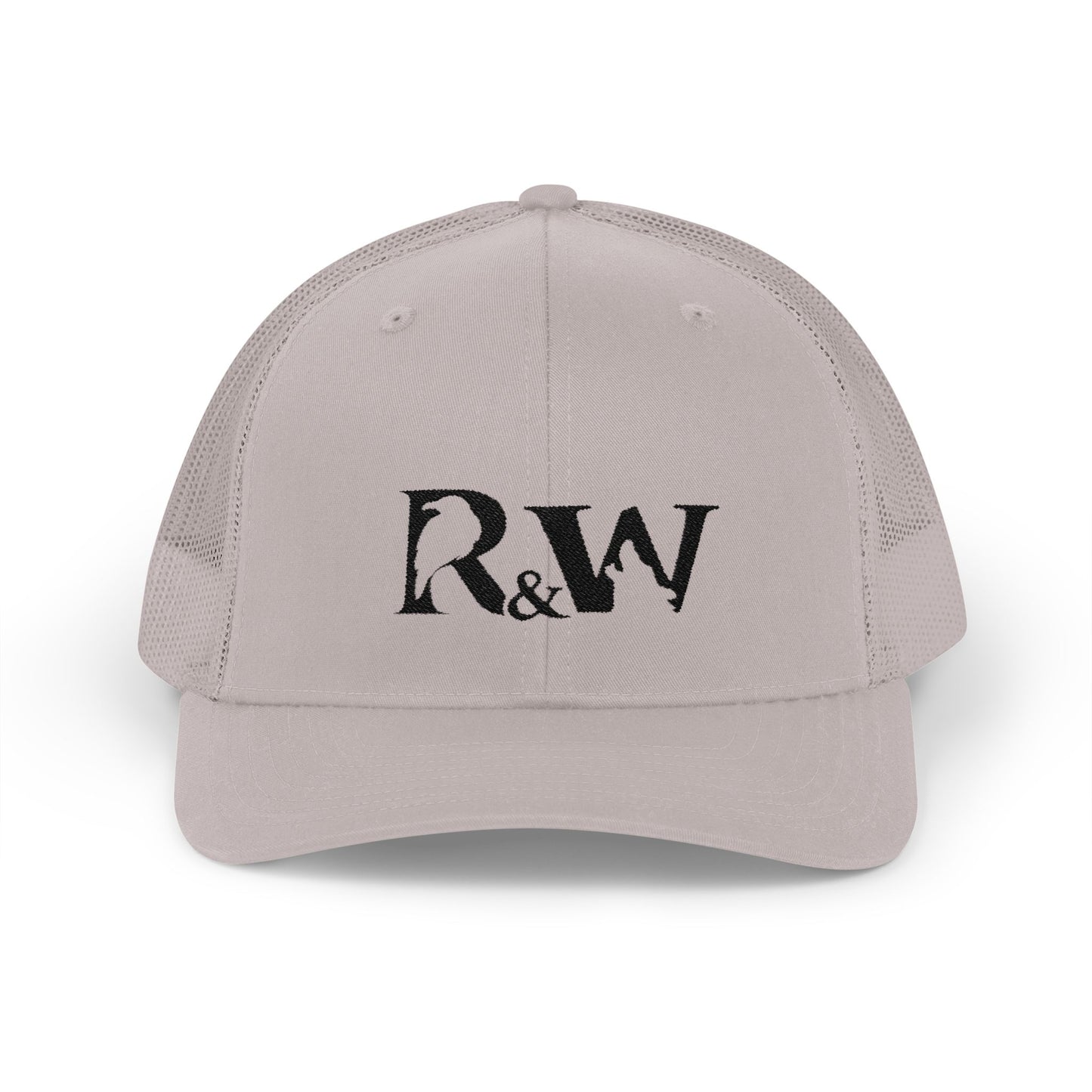 R&W Athletics Embroidered Mesh Trucker Cap — Vintage Snapback Mesh Hat