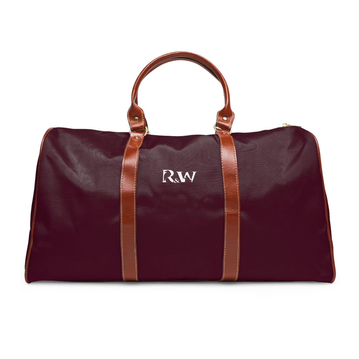 Monogram Waterproof Travel Duffle Bag – Vino Viejo with Brown Trim