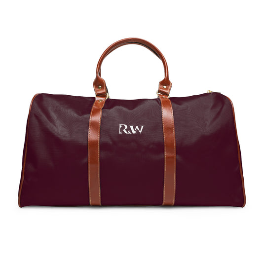 Monogram Waterproof Travel Duffle Bag – Vino Viejo with Brown Trim