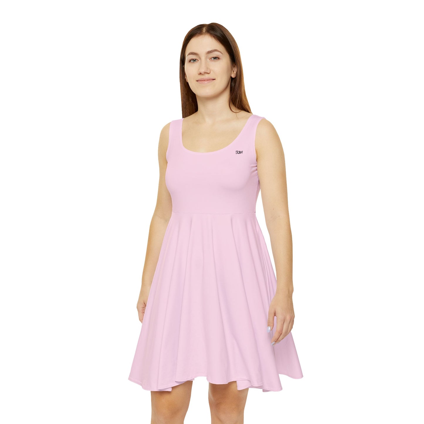 Performance Pink Women's Skater Dress — Classic Scoop Neck A-Line Summer Dress