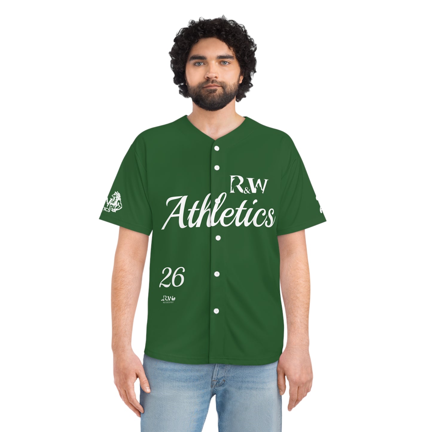 R&W Athletics Men's "Opening Day" Baseball Jersey — ***Verde Valiosa Motorsport Edition***