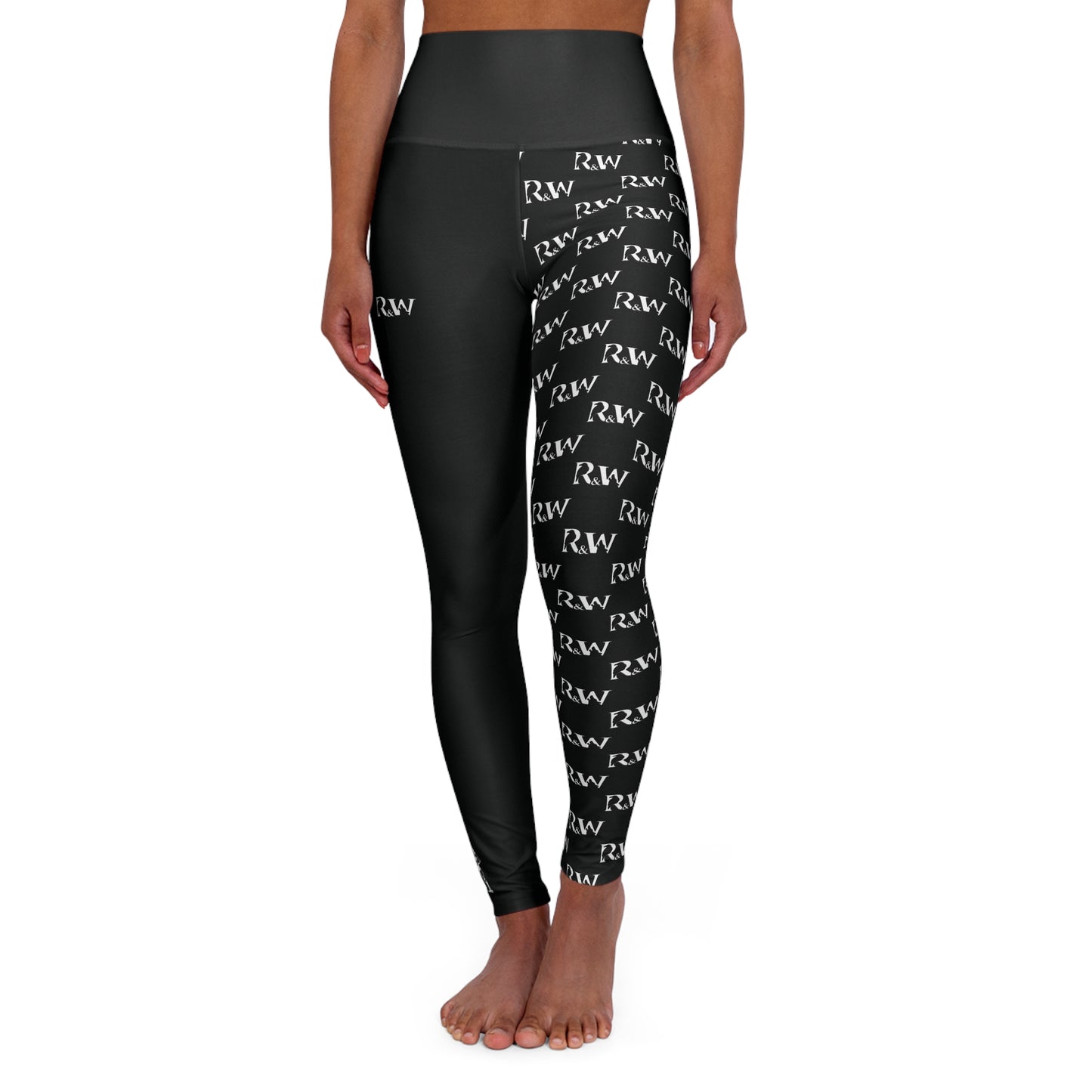 R&W Women's High-Waisted Yoga Leggings — Tarmac Black