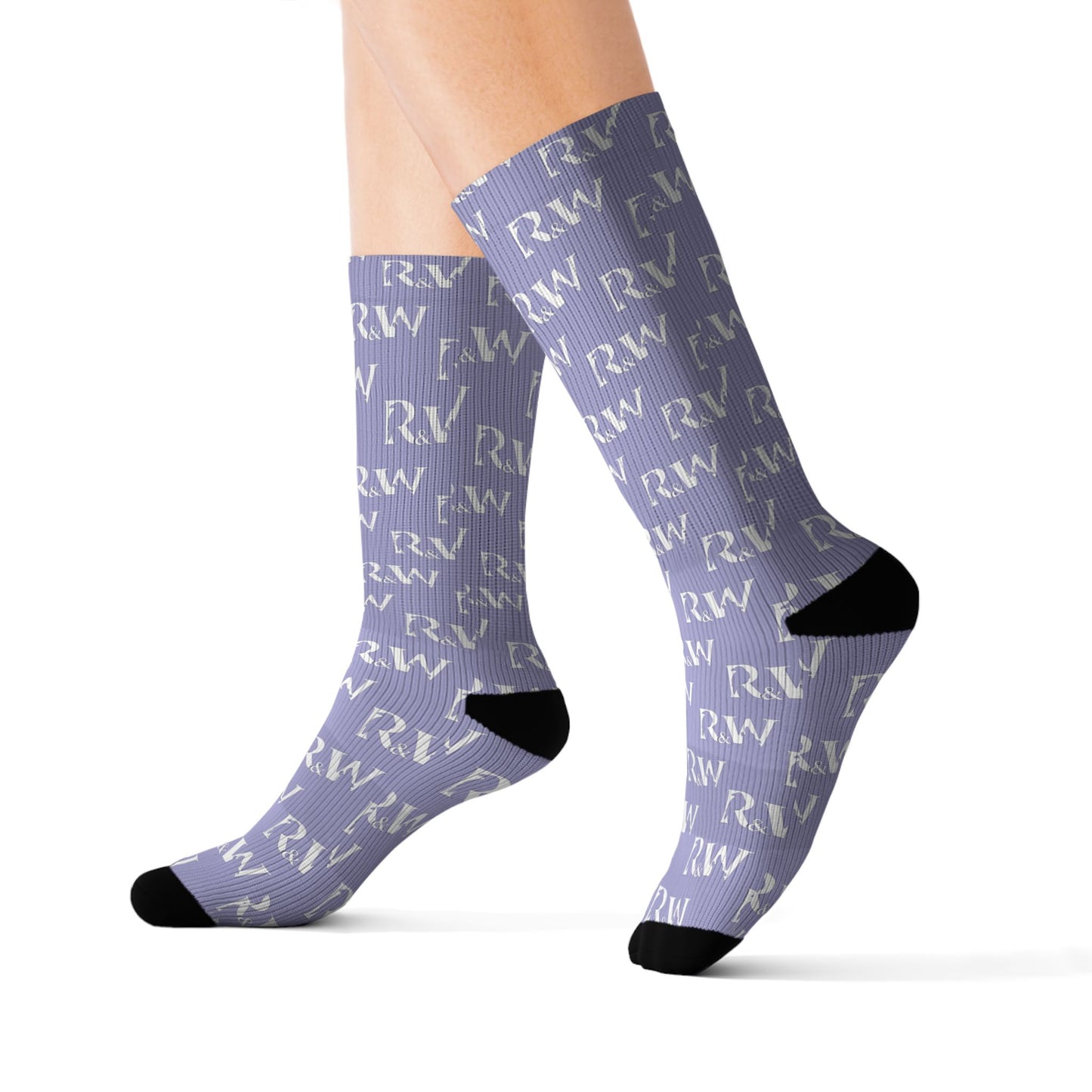 Monogram Pattern Socks — Amore I Crew Socks