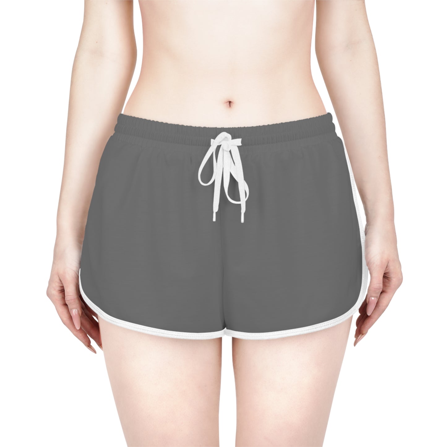 R&W Women's Minimalist Logo Relaxed Shorts — Asphalt Grey