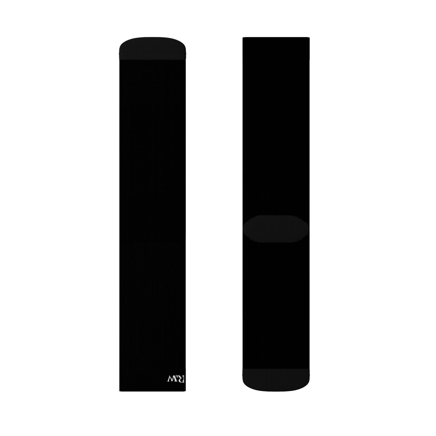 R&W Athletics Small Logo Socks - Tarmac Black