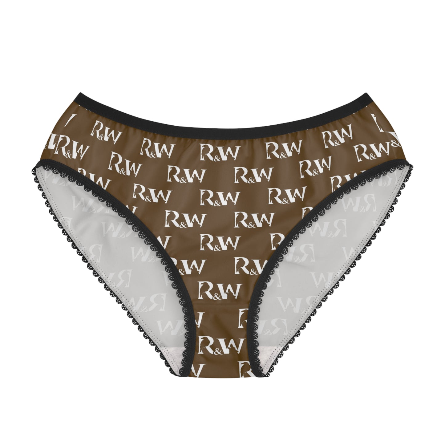 Women's Pattern Briefs — Maduro Marrón