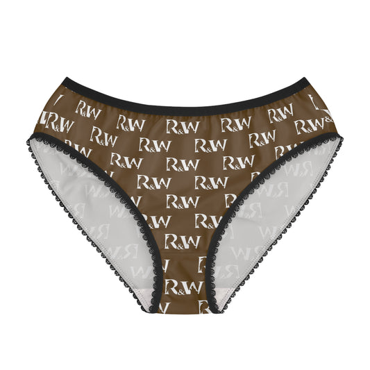 Women's Pattern Briefs — Maduro Marrón
