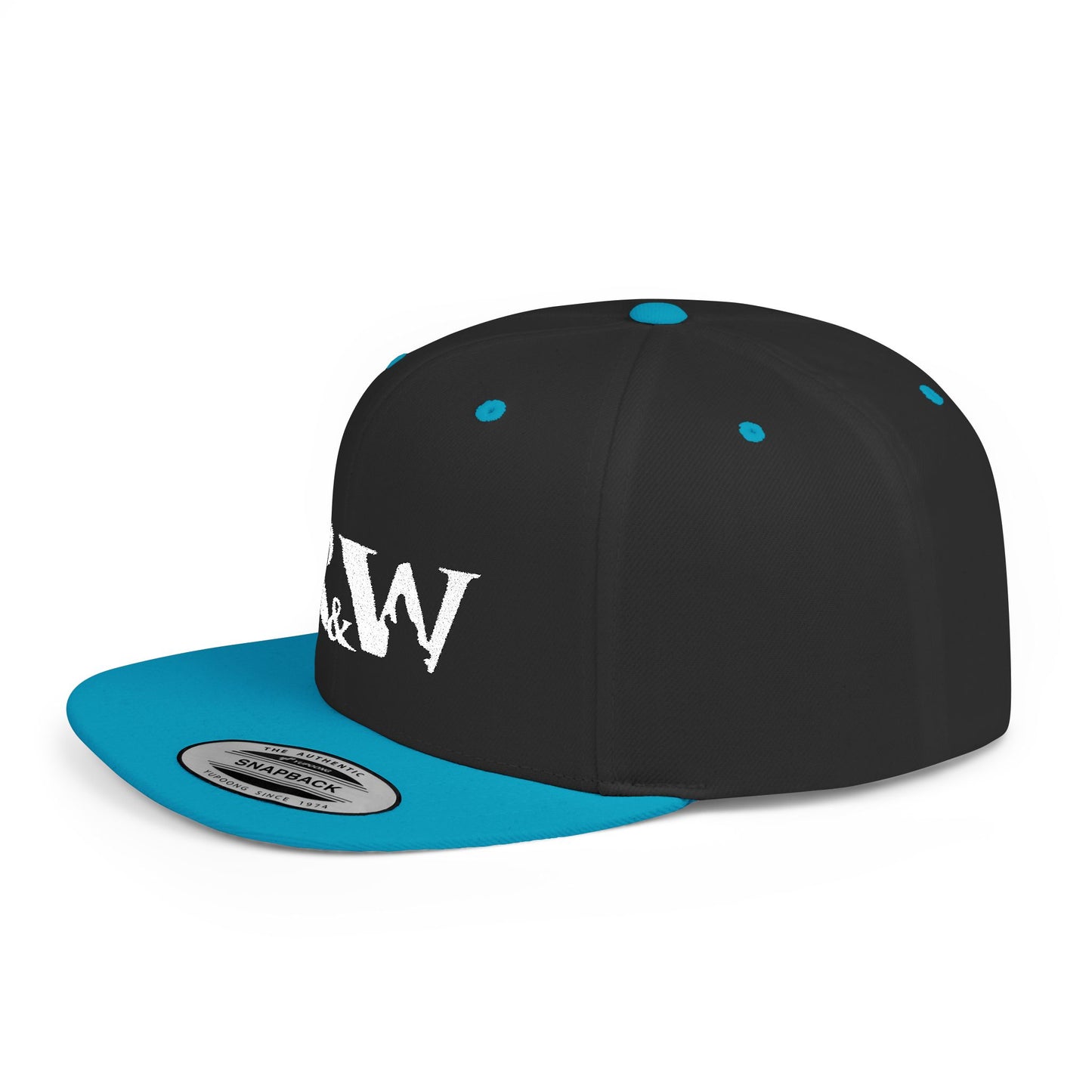 R&W Athletics Distressed Logo Snapback Hat