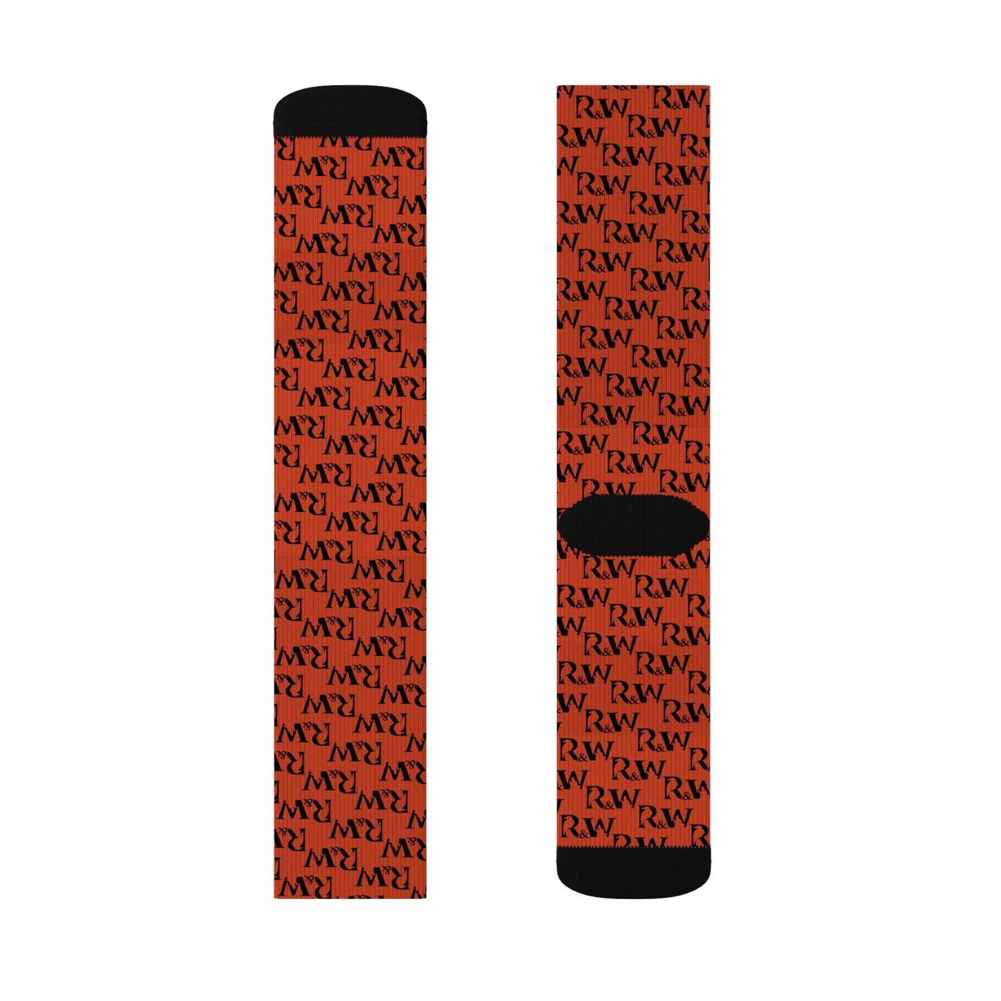Monogram Pattern Socks — Rojo Rugiente I Crew Socks