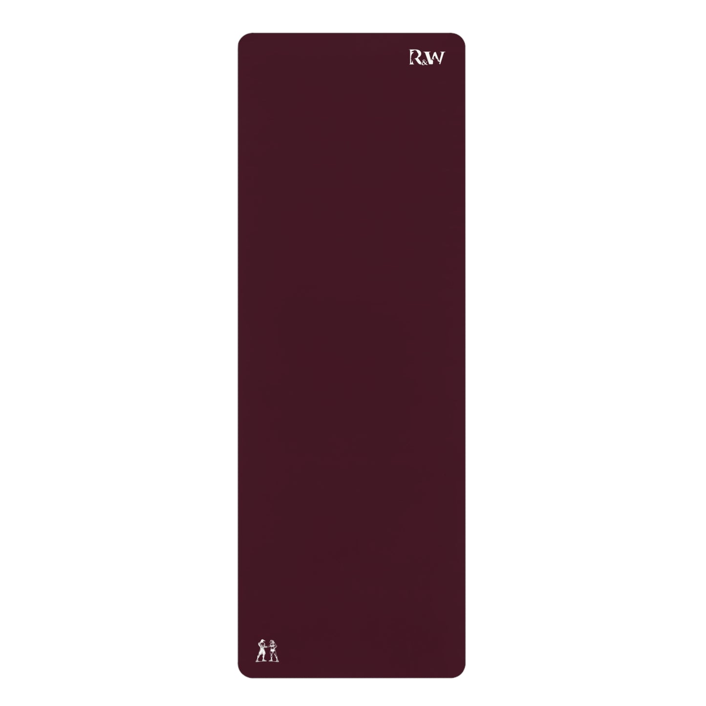 Rubber Yoga Mat — Minimal Vino Viejo Monogram Yoga Mat