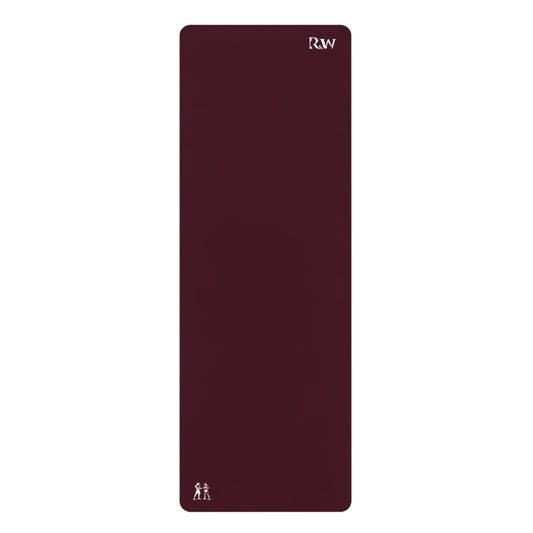 Rubber Yoga Mat — Minimal Vino Viejo Monogram Yoga Mat