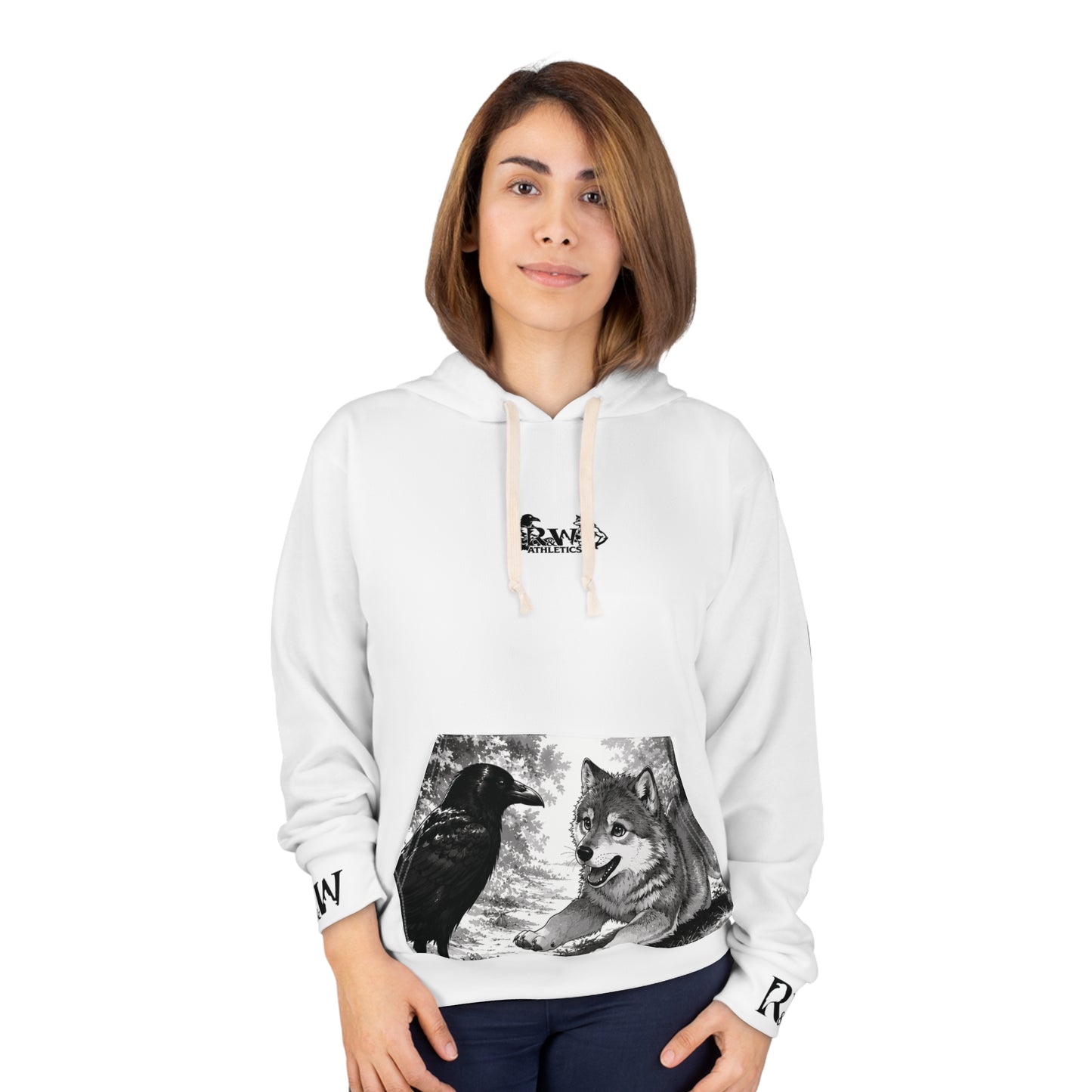 R&W Athletics Graphic Hoodie — "Origin Story" Panda Comic Panel Pullover