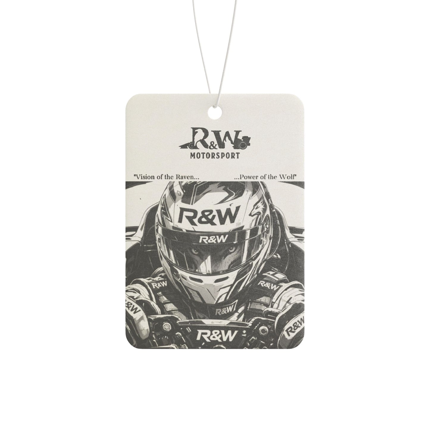 R&W Motorsport Racer Helmet Car Air Freshener — Vintage Racing Scent