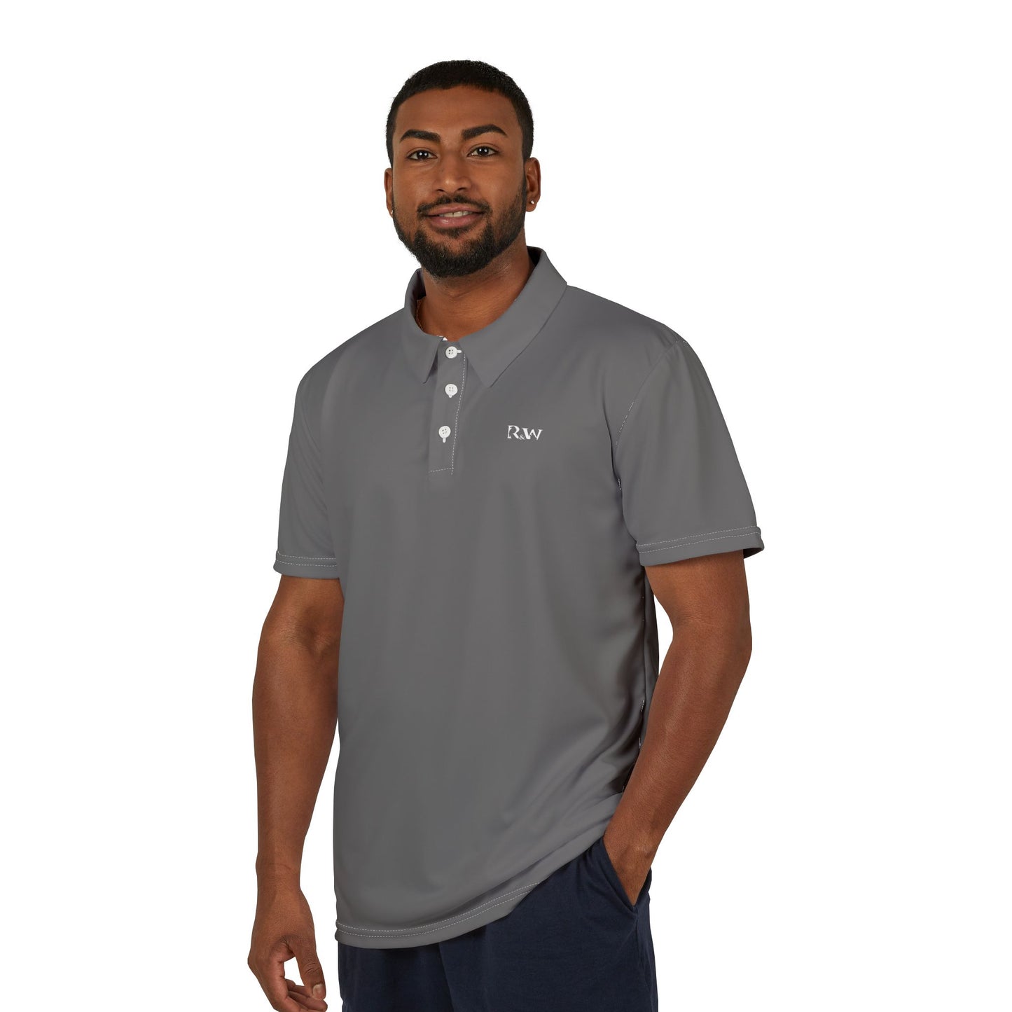 R&W Athletics Classic Polo—Asphalt Grey