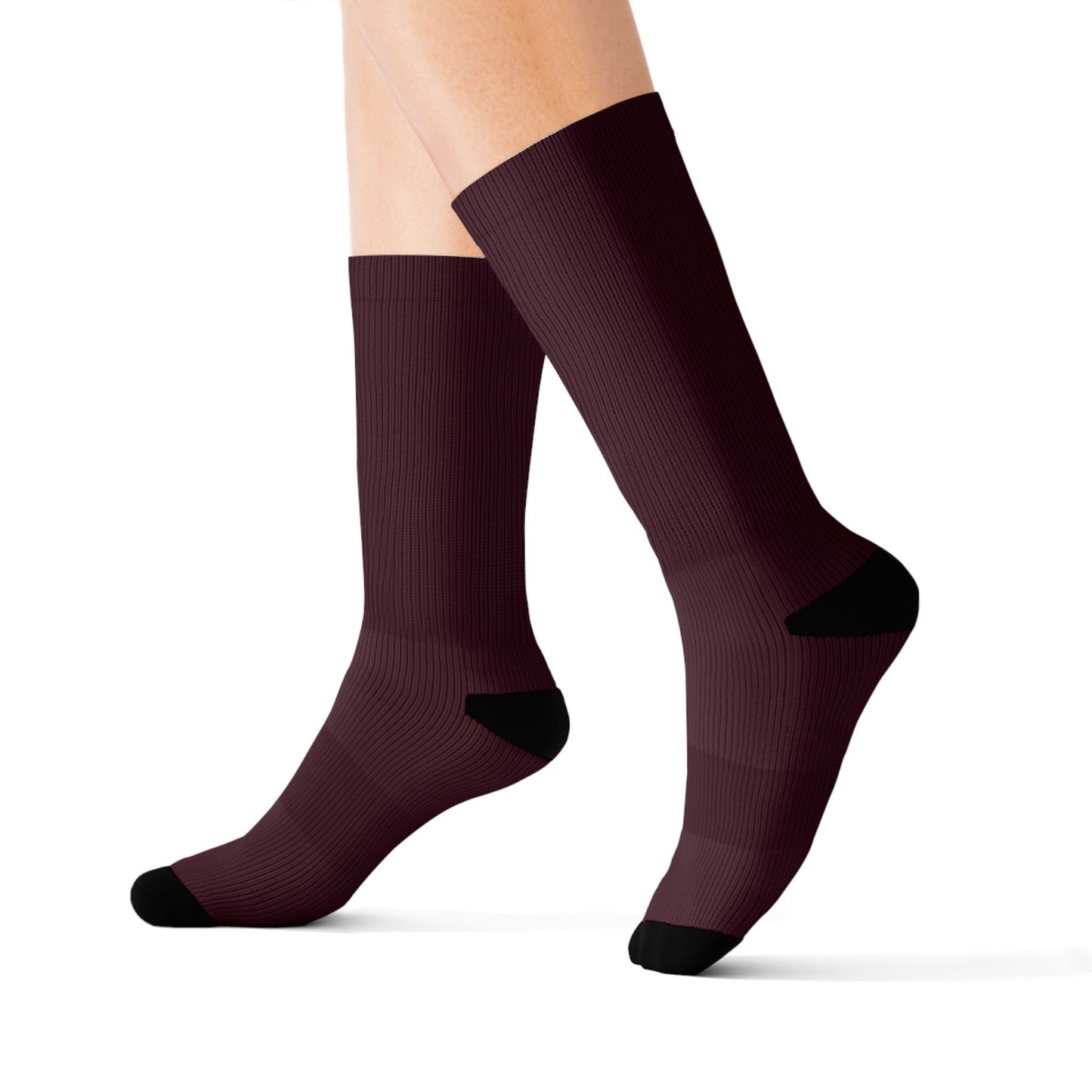 R&W Athletics Small Logo Socks - Vino Viejo