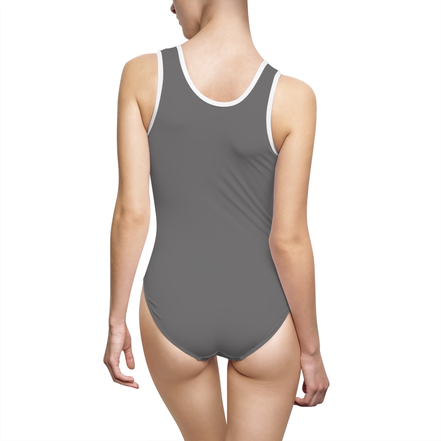 R&W Women's Classic One-Piece Swimsuit — Asphalt Grey Classic Women's Swimwear