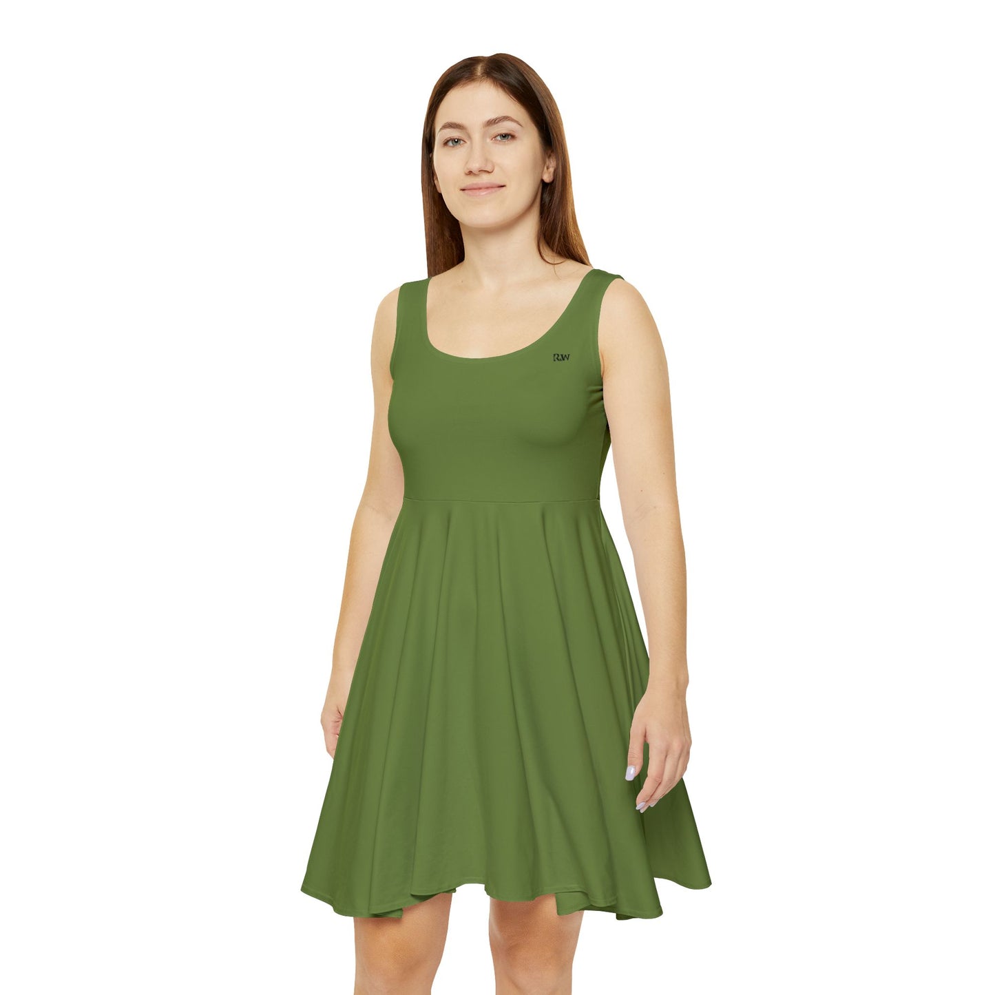 Tomillo Tranquilo Women's Skater Dress — Classic Scoop Neck A-Line Summer Dress