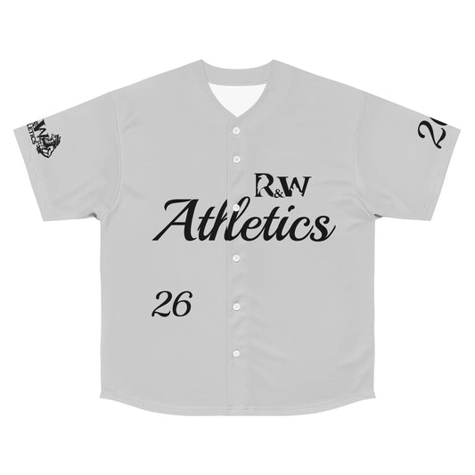 R&W Athletics Men's "Opening Day" Baseball Jersey — Wolf Grey