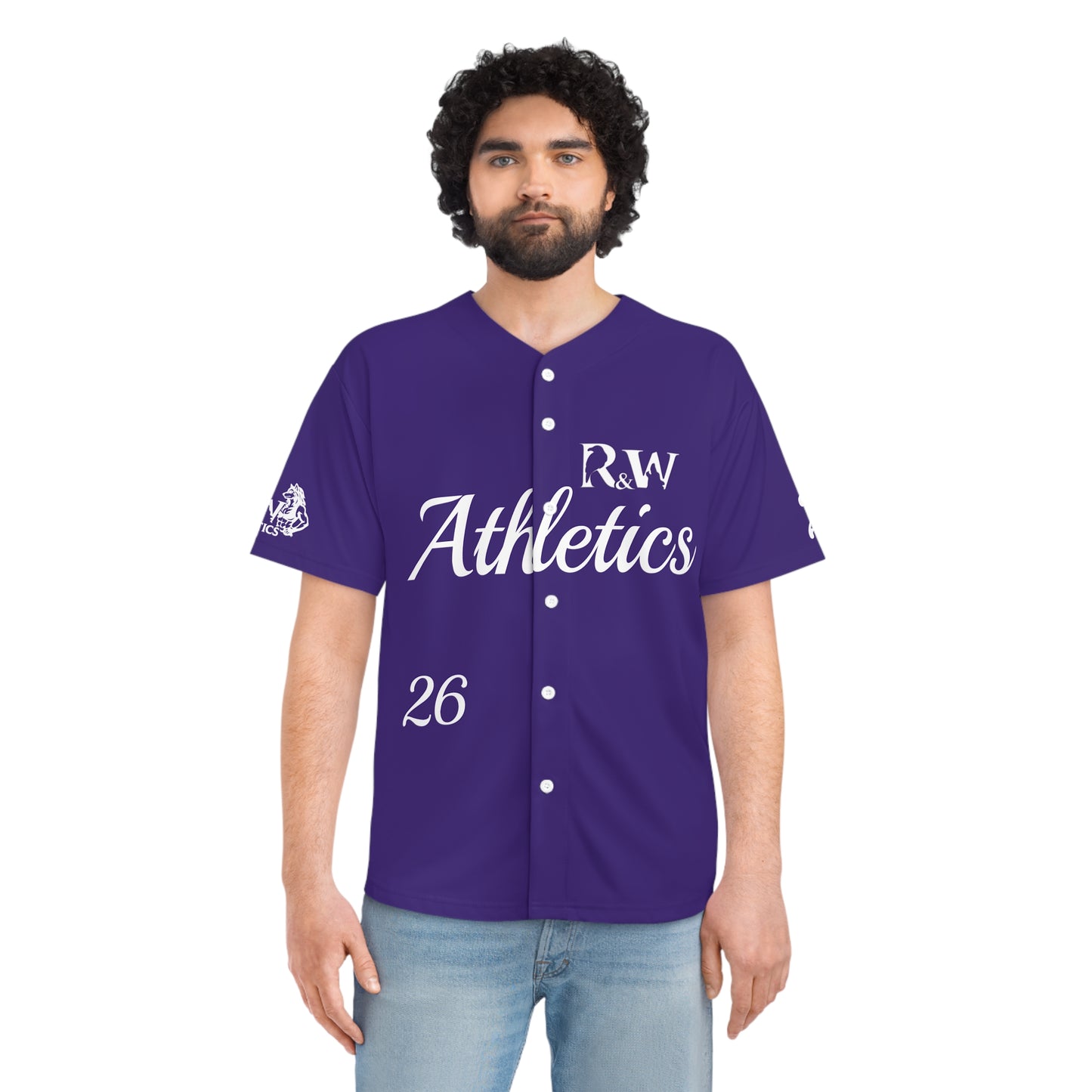 R&W Athletics Men's "Opening Day" Baseball Jersey — Raven
