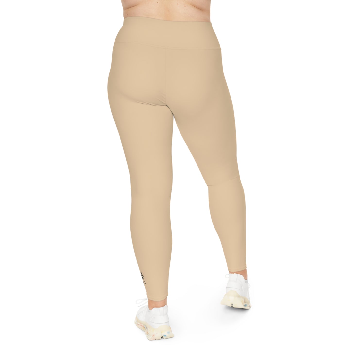 R&W Women's Plus Size Leggings — Minimalist Logo Dakar Dunes