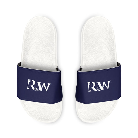 R&W Men's Slide Sandals — Noble Navy Casual Pool & Beach Slides