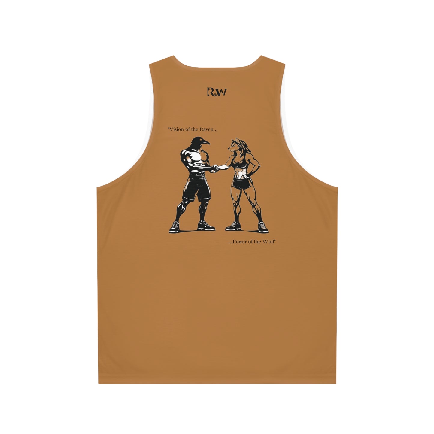 R&W Athletics "Origin Story" Comic-Style Fitness Tank Top — Cuero Cómodo