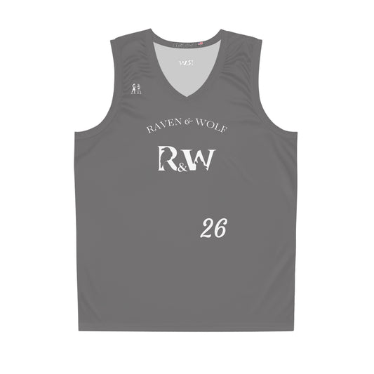R&W Athletics "Tip Off" Basketball Jersey – Asphalt Grey