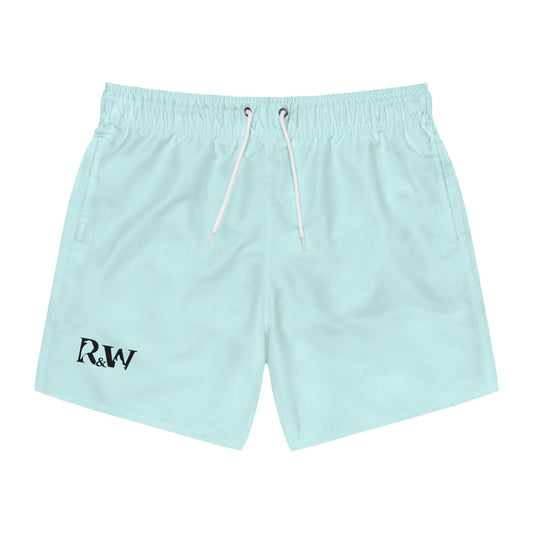 Mens Minimal Logo Swim Trunks — Horizon