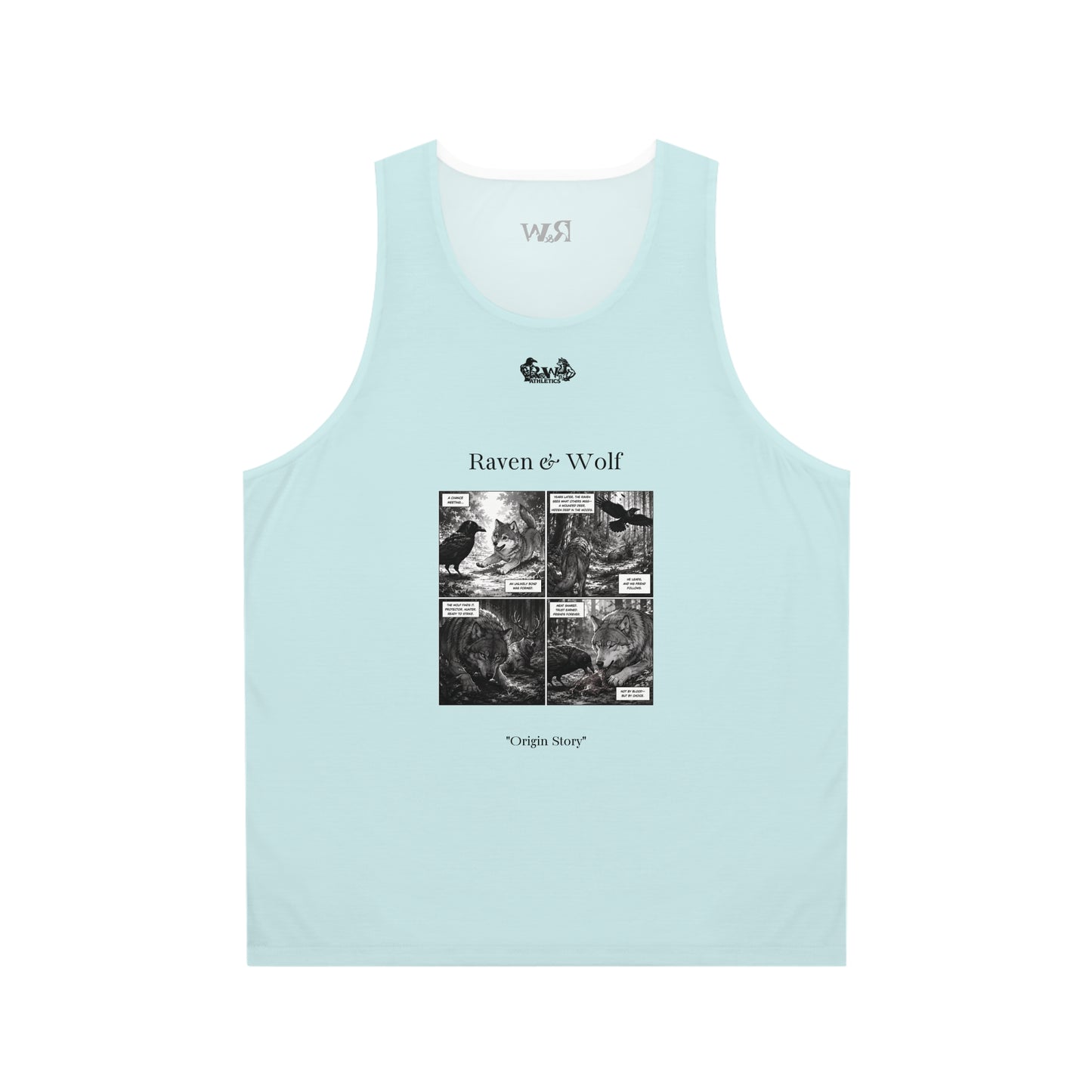 R&W Athletics "Origin Story" Comic-Style Fitness Tank Top — Horizon