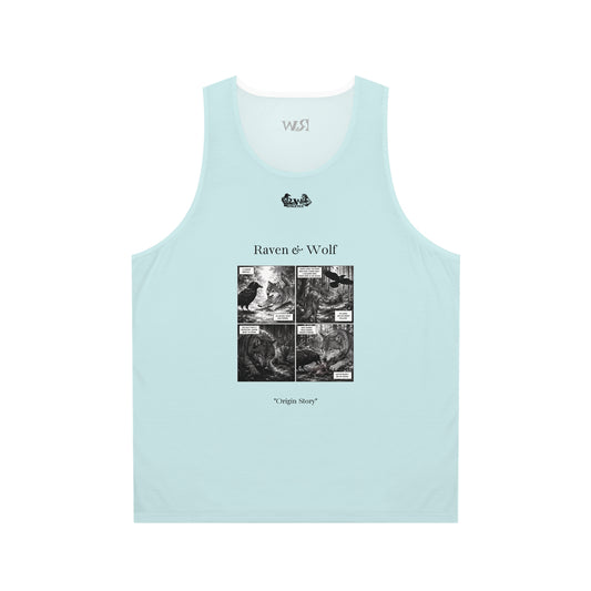 R&W Athletics "Origin Story" Comic-Style Fitness Tank Top — Horizon