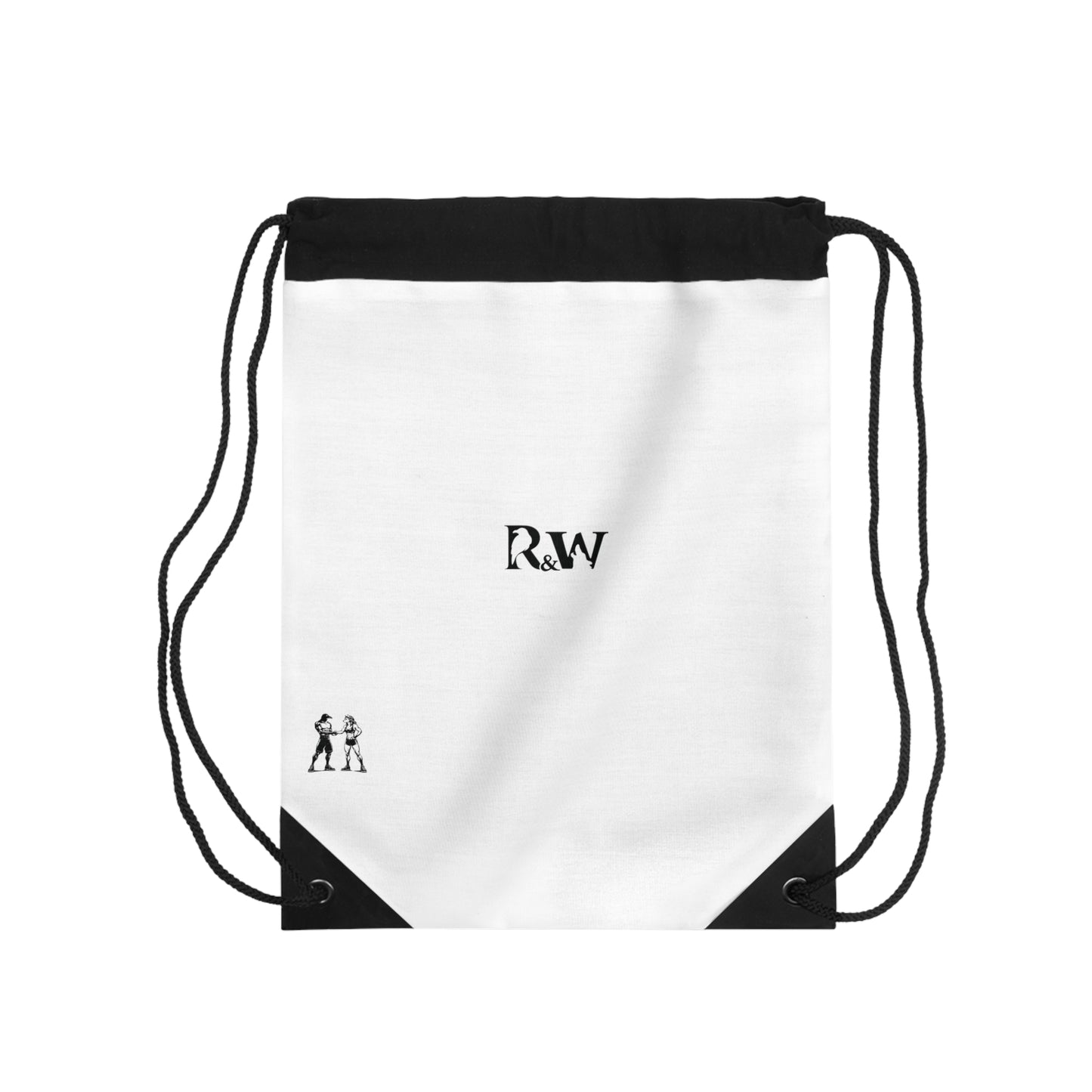Monogram Drawstring Bag — Minimalist Panda Gym Sack