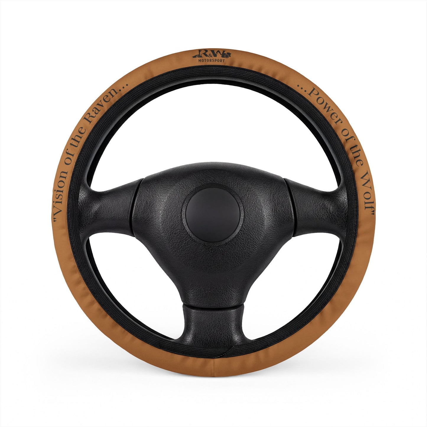 R&W Motorsport Team Motto "Cuero Cómodo" Steering Wheel Cover
