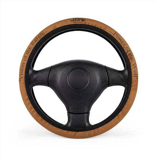 R&W Motorsport Team Motto "Cuero Cómodo" Steering Wheel Cover