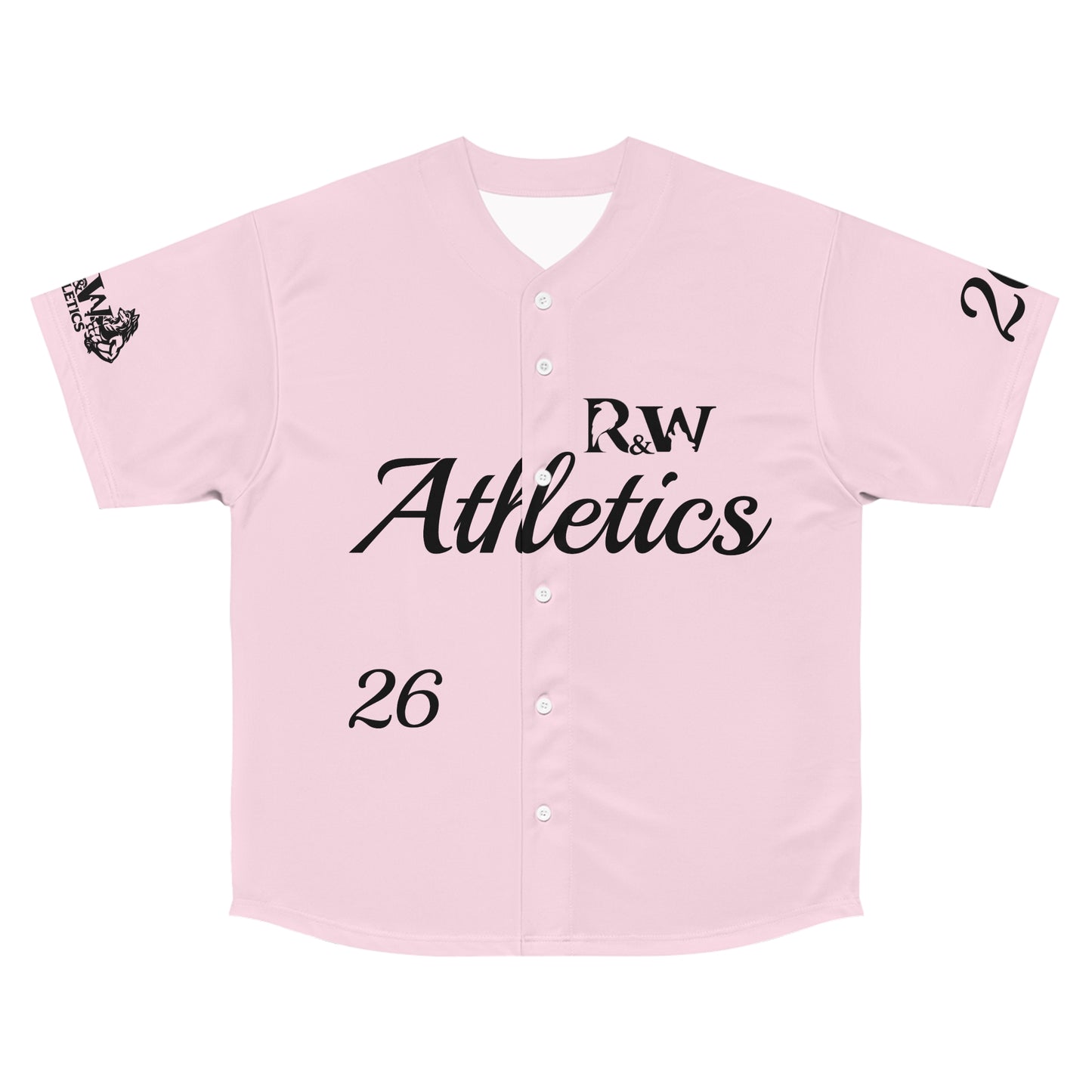 R&W Athletics Men's "Opening Day" Baseball Jersey — Performance Pink