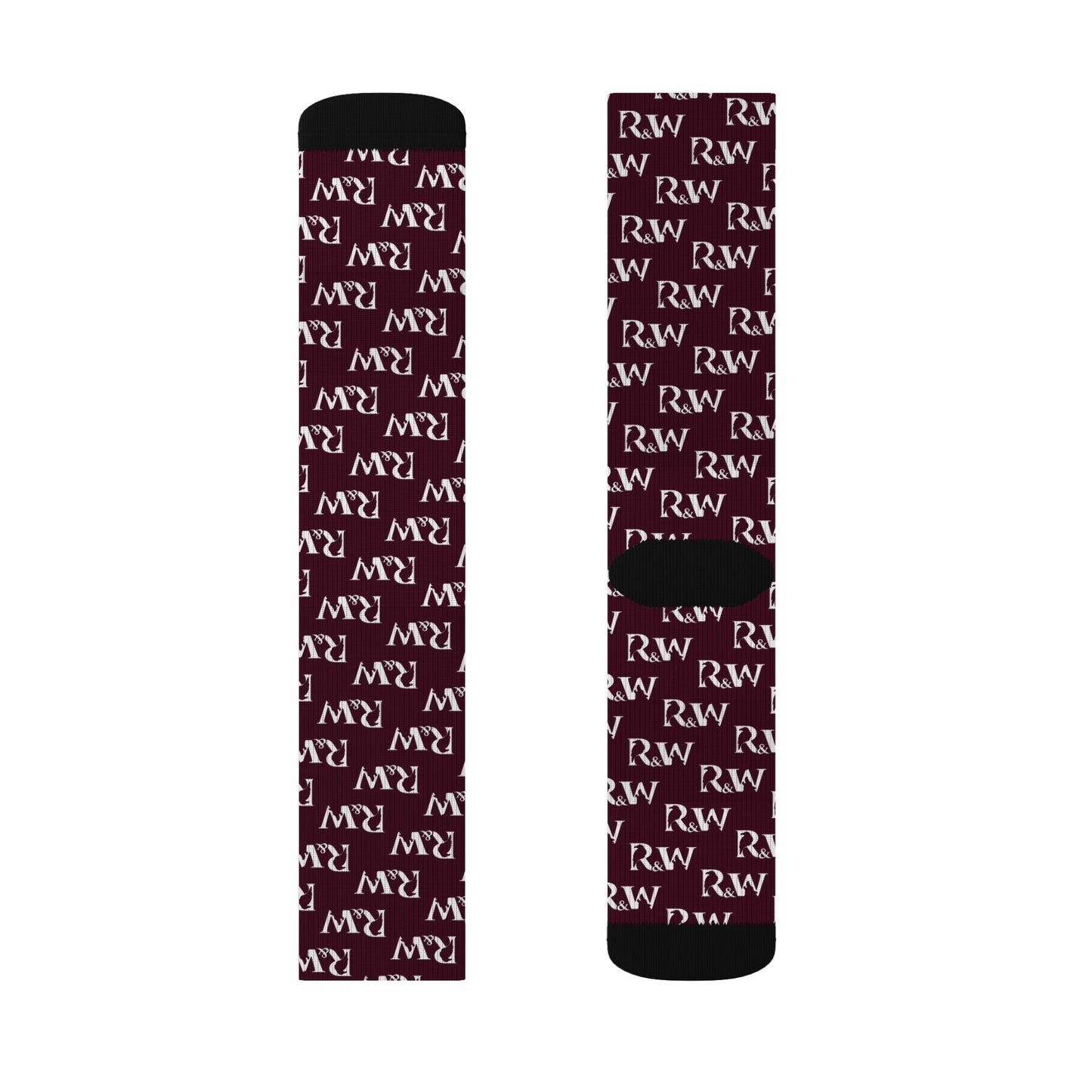 Monogram Pattern Socks — Vino Viejo Crew Socks
