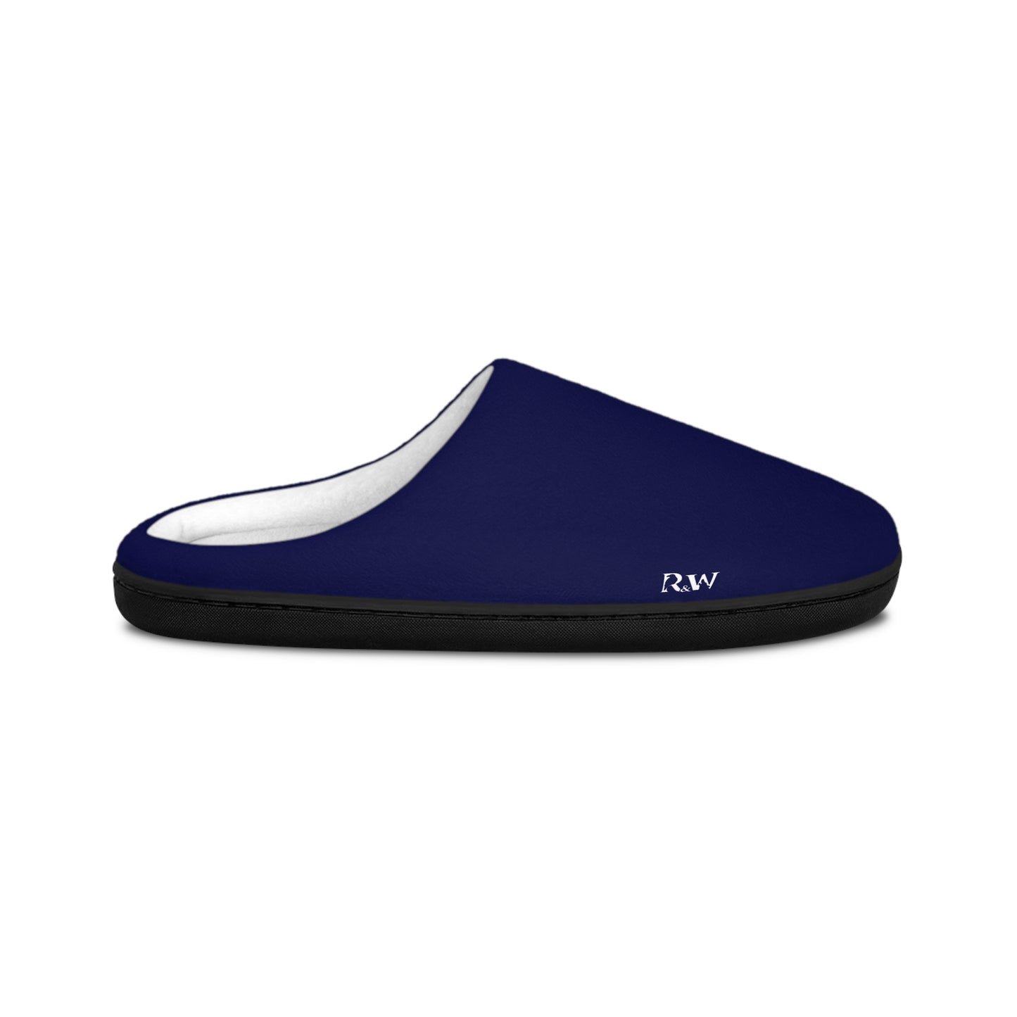 Indoor Slippers — Noble Navy Small Logo Cozy House Shoes for Women