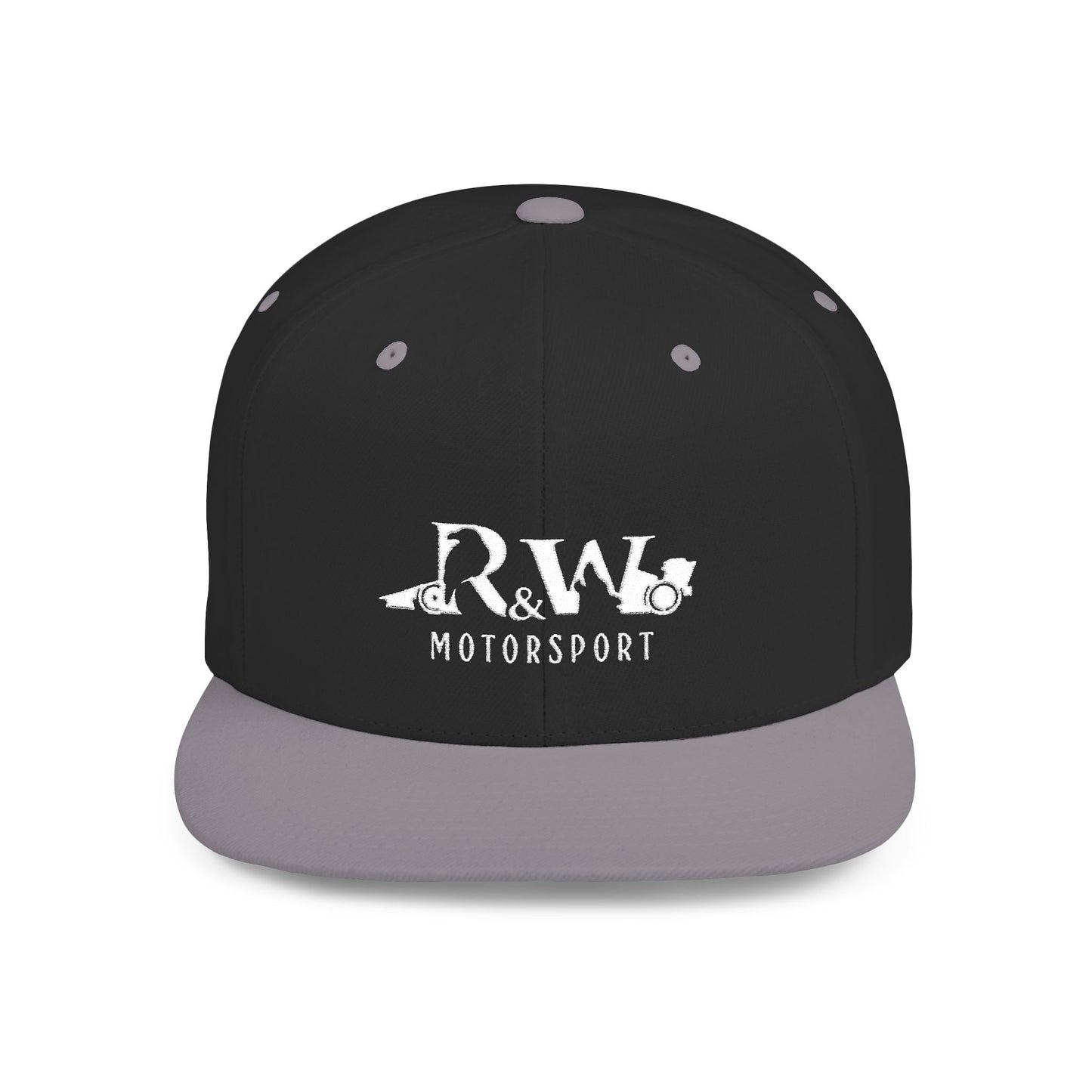 R&W Motorsport Distressed Logo Snapback Hat