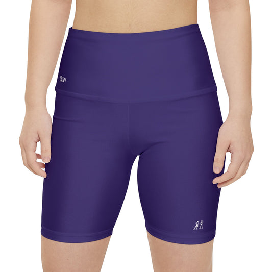 Women's Raven High-Waist Workout Shorts — Minimal Fitness Biker Shorts