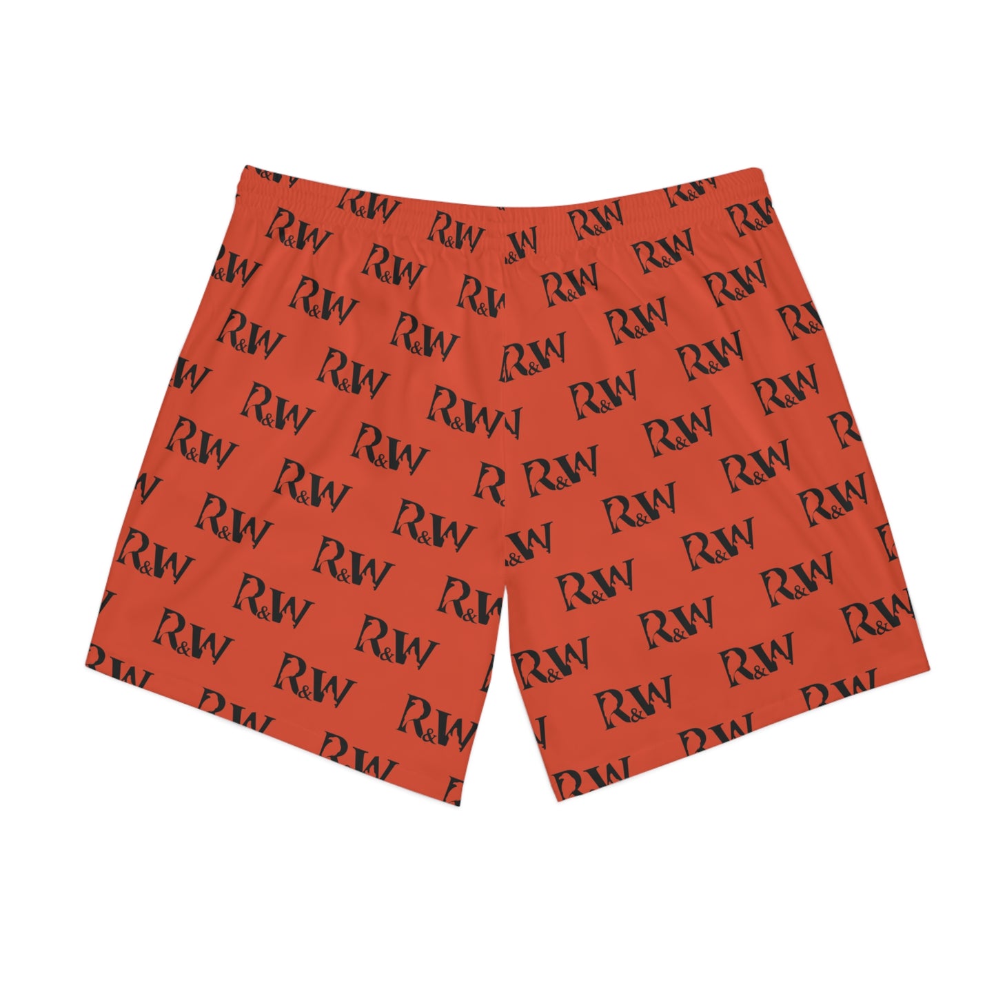 Men's Elastic Beach Shorts (Rojo Rugiente I)