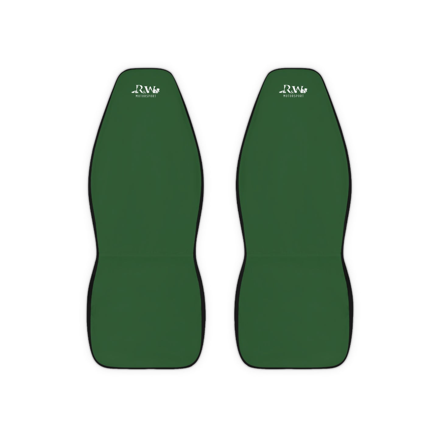 R&W Motorsport Car Seat Covers — Universal Front Seat Protectors Verde Valiosa