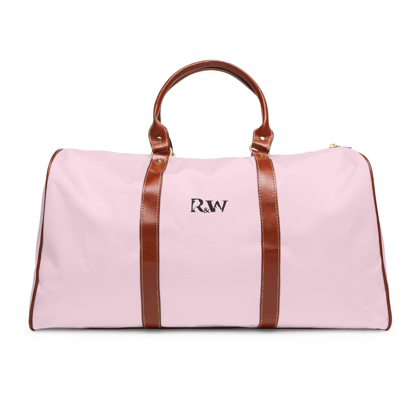 Monogram Waterproof Travel Duffle Bag – Performance Pink with Brown Trim